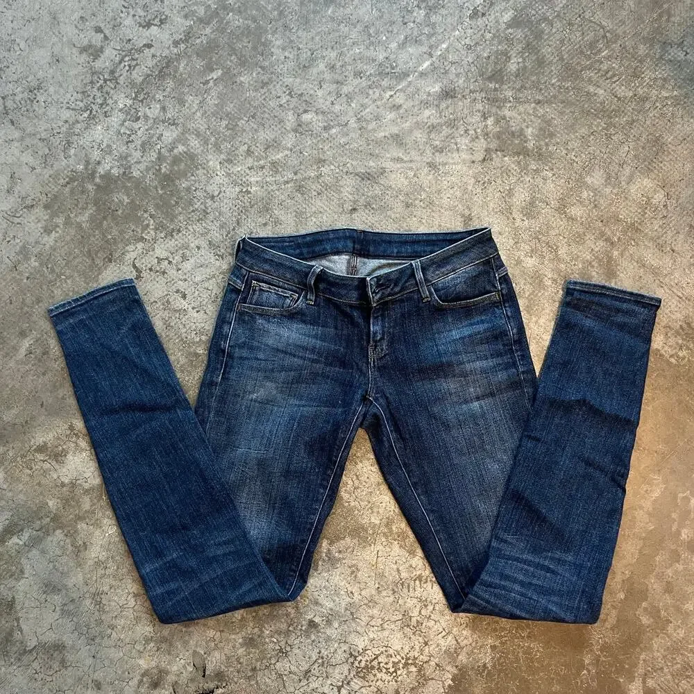 G-Star Raw 3301 Deconst Low Skinny Jeans Dark Wash Indigo 29